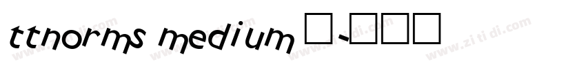 ttnorms medium 中字体转换